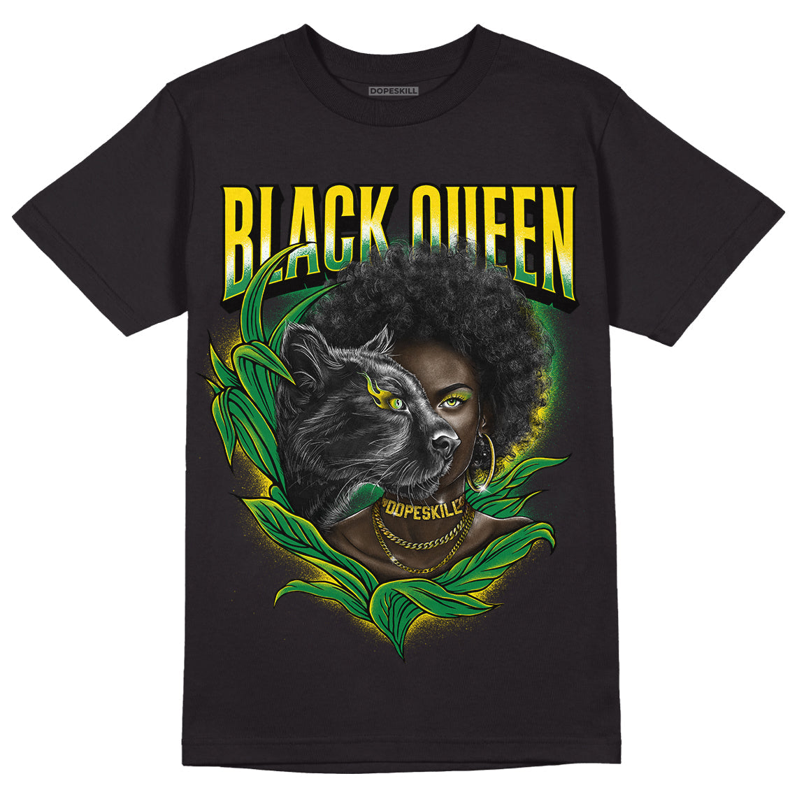 Dunk Low Reverse Brazil DopeSkill T-Shirt New Black Queen Graphic