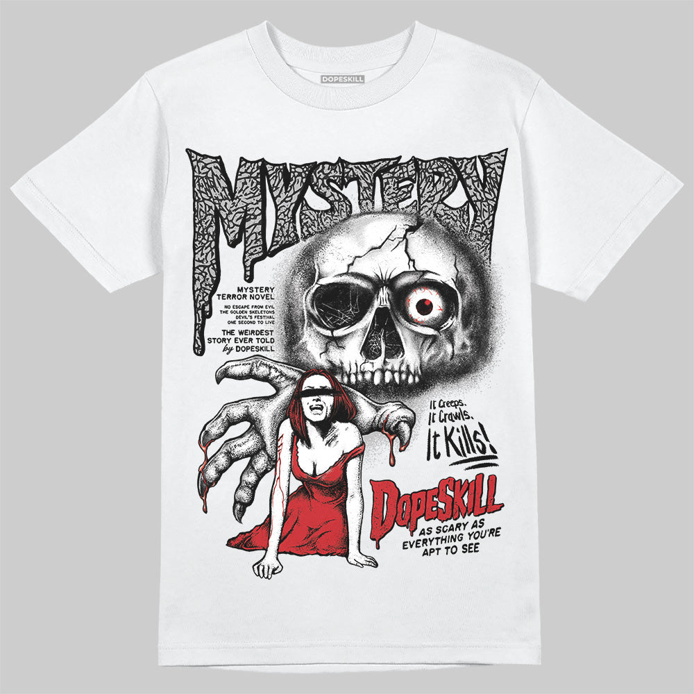 Black Cement 3s DopeSkill T-Shirt Mystery Ghostly Grasp Graphic