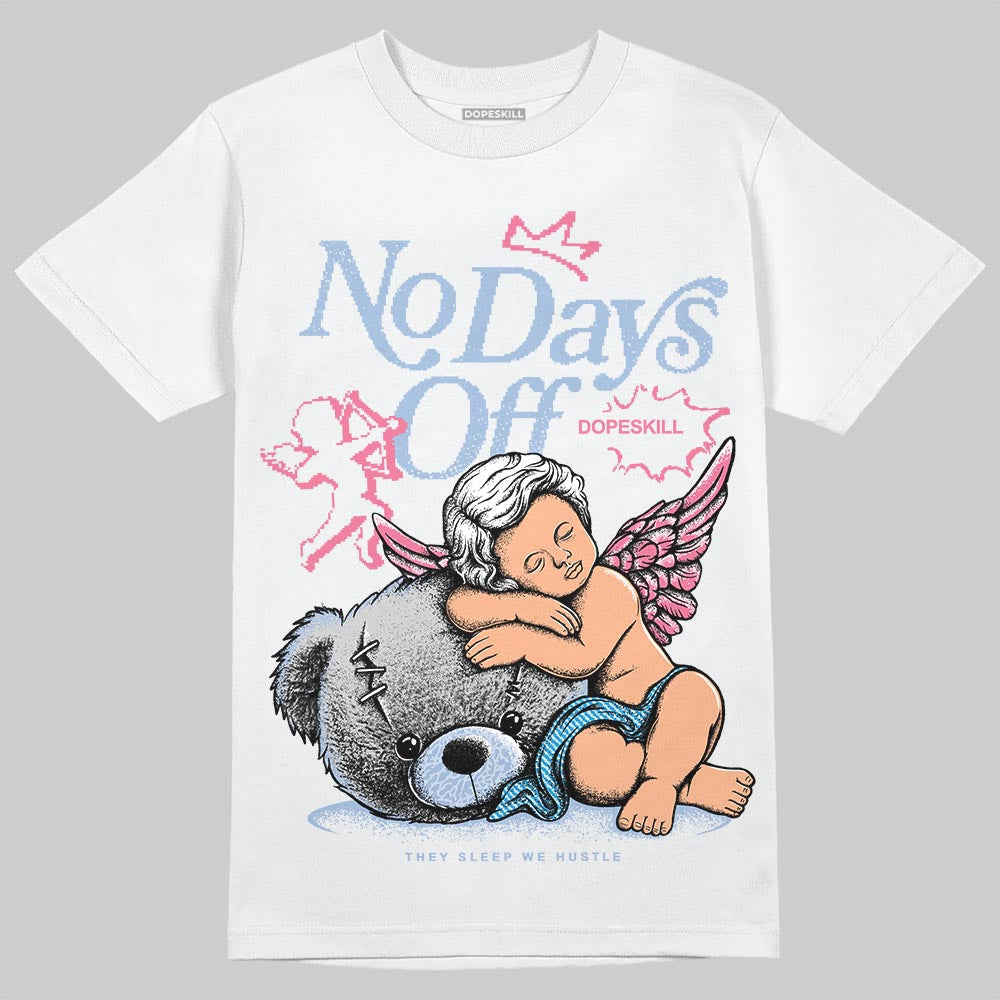 Denim Pink Glow 3s DopeSkill T-Shirt New No Days Off Graphic
