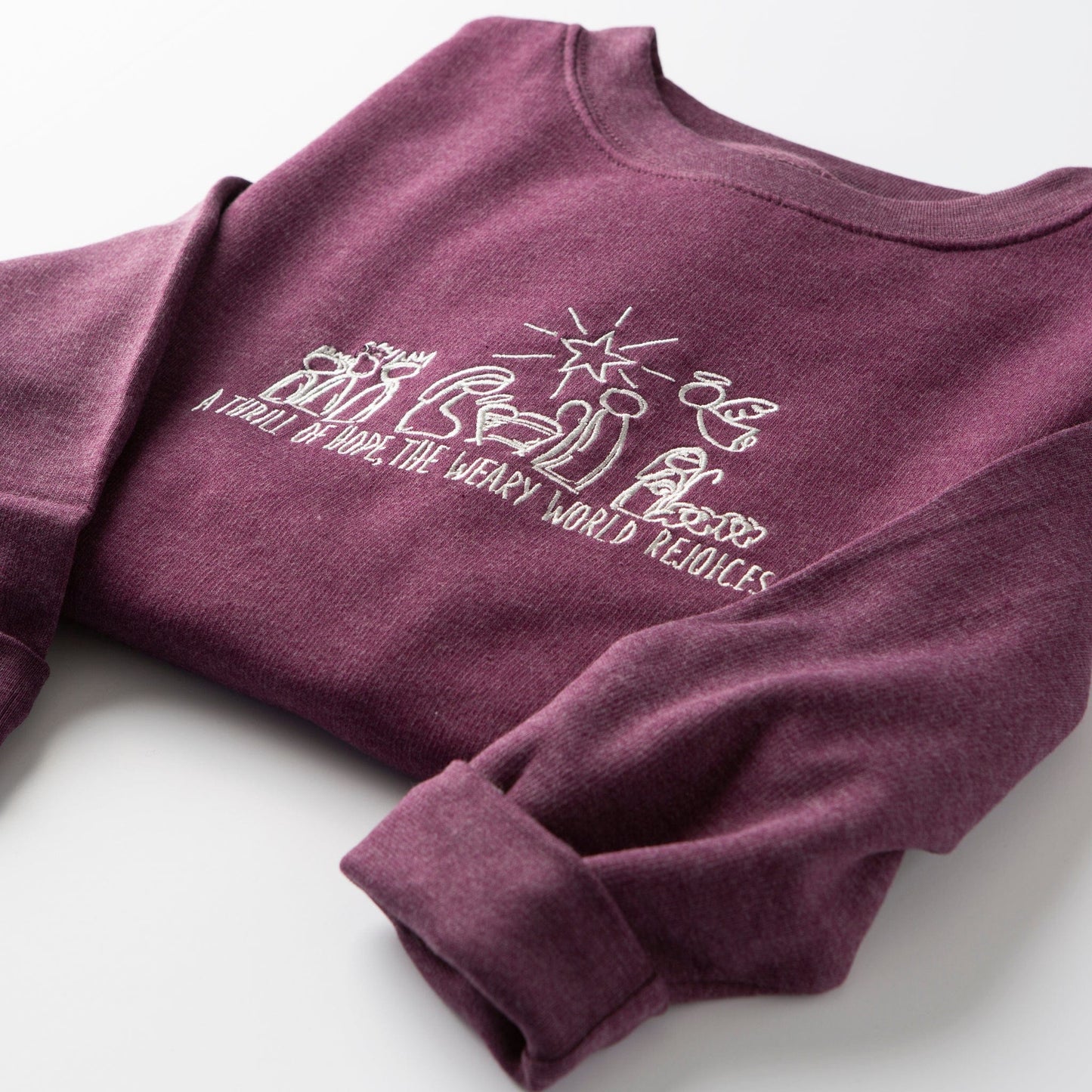 Embroidered A Thrill of Hope Sweatshirt - 10