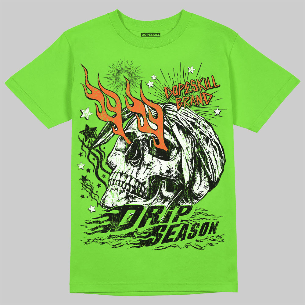 Neon Green Collection DopeSkill T-Shirt Drip Season Graphic