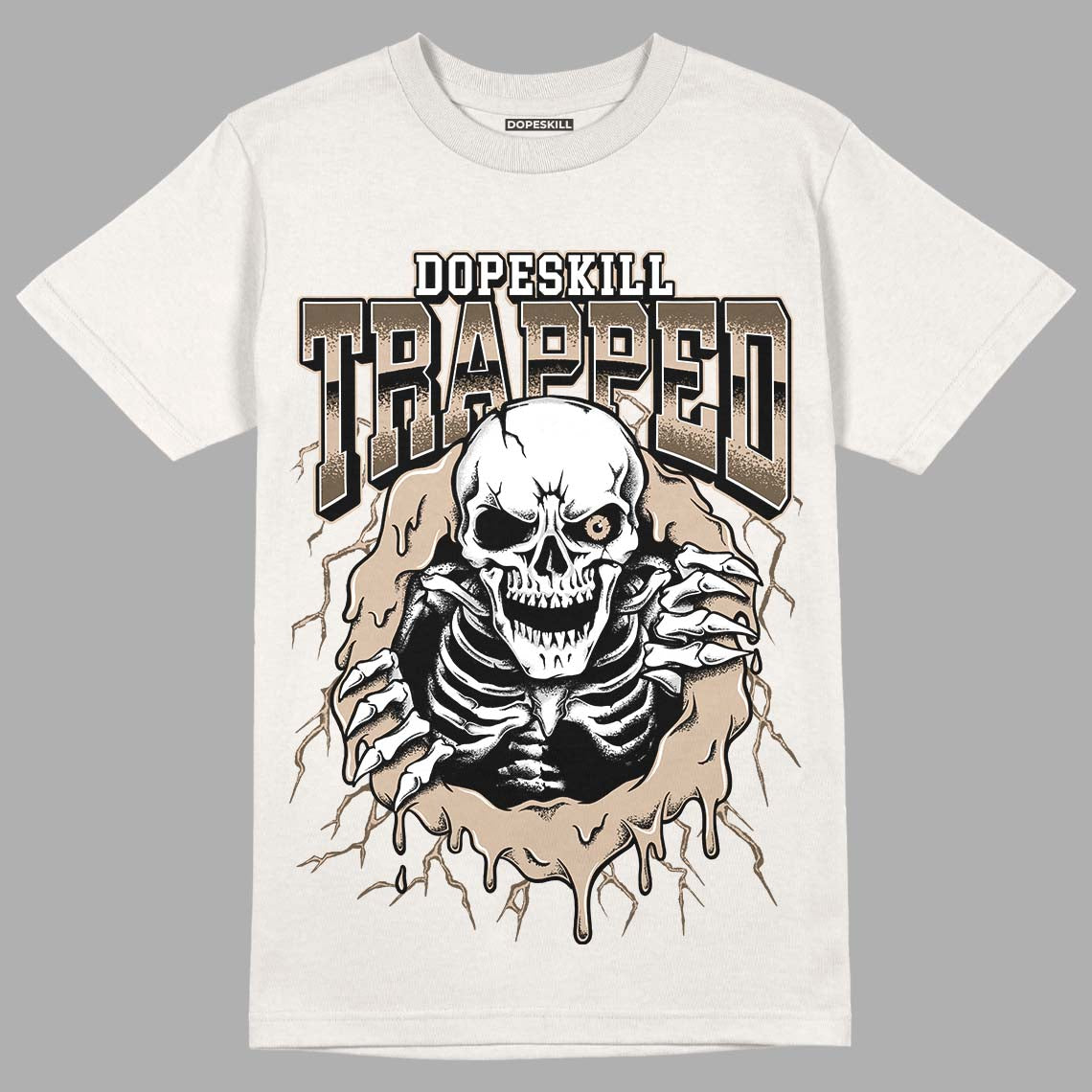 YZ Foam Runner Sand DopeSkill T-shirt Trapped Halloween Graphic