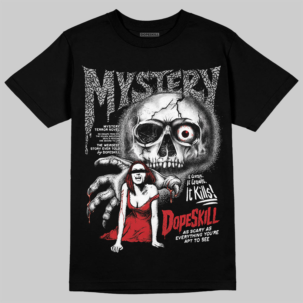Black Cement 3s DopeSkill T-Shirt Mystery Ghostly Grasp Graphic