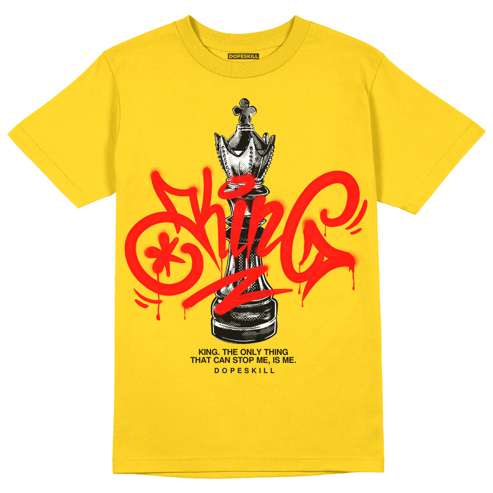 Yellow Ochre 6s DopeSkill Yellow T-shirt King Chess Graphic