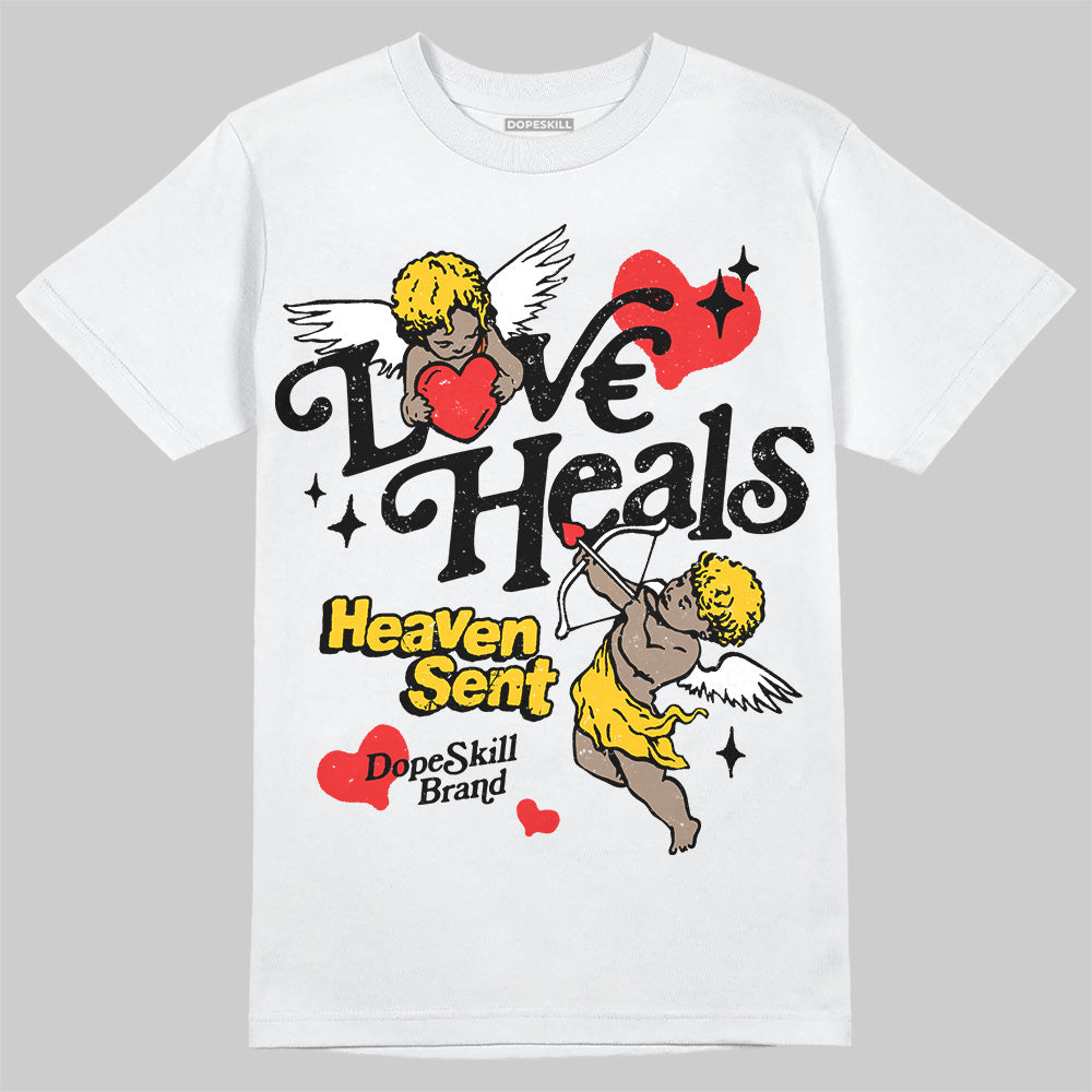 Yellow Collection DopeSkill T-Shirt New Love Heals Graphic