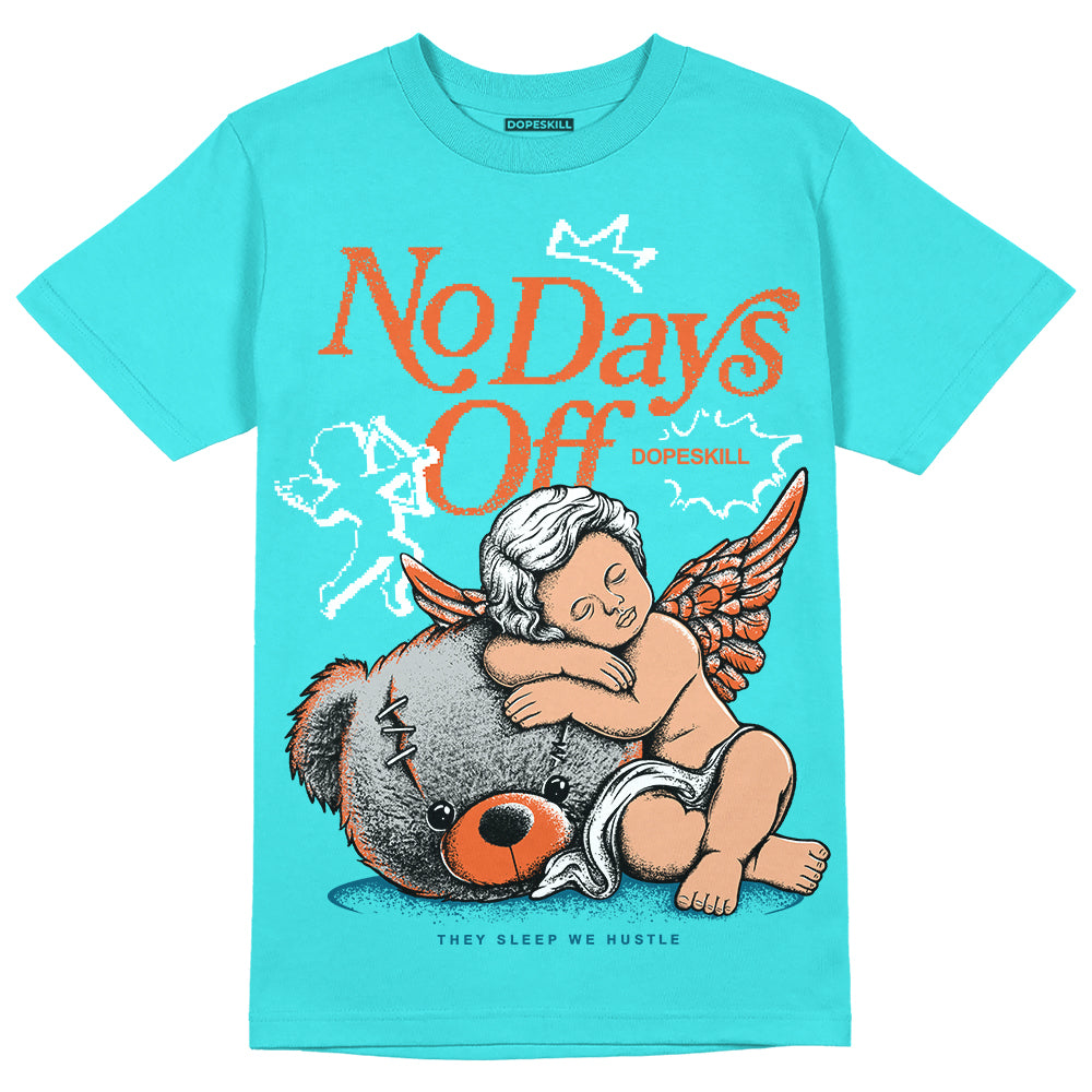 Dunk Dolphins DopeSkill Tahiti Blue T-shirt New No Days Off Graphic