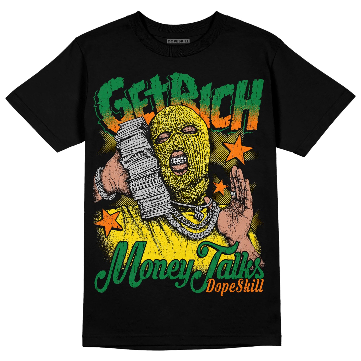 Dunk Low Reverse Brazil DopeSkill T-Shirt Get Rich Graphic