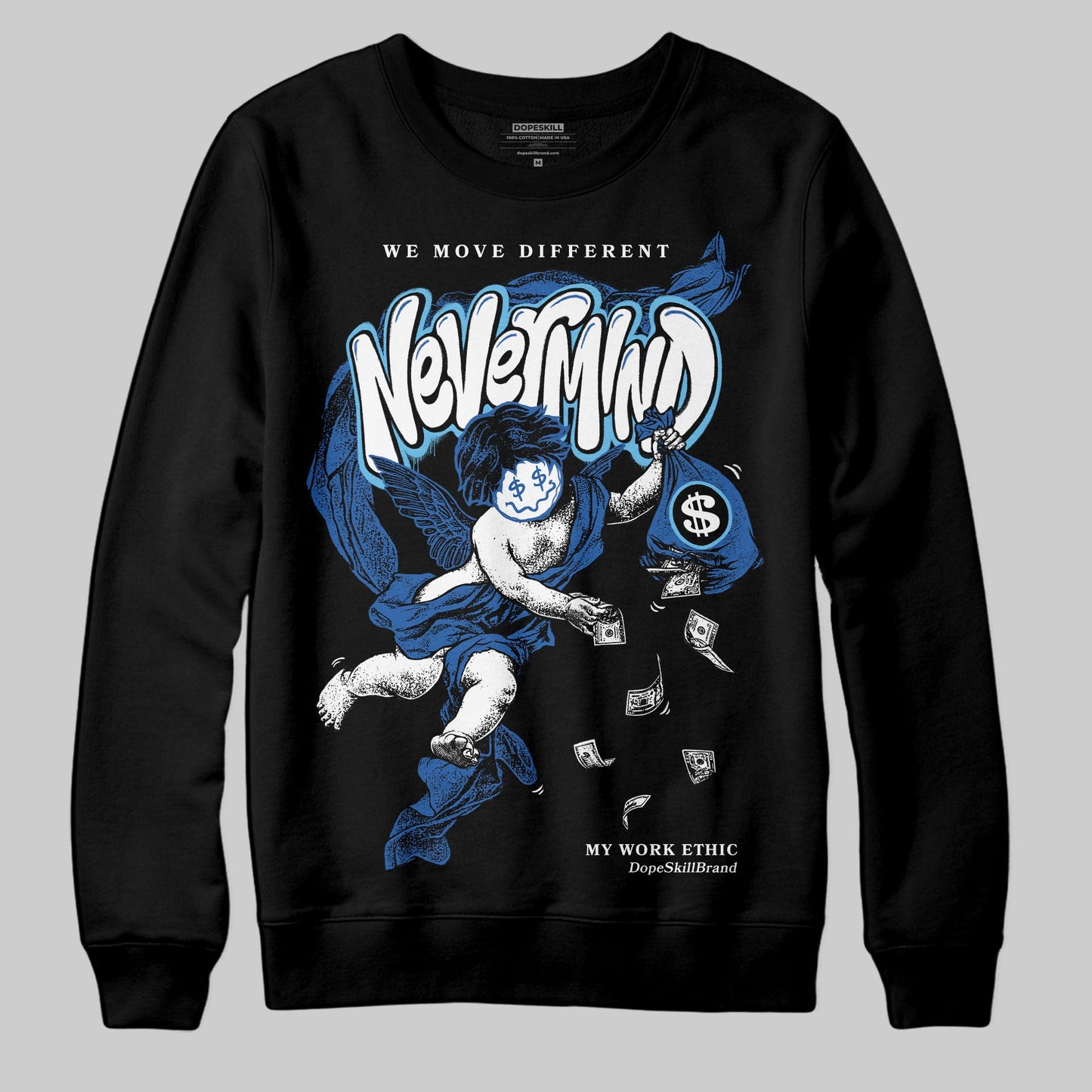 Blueberry 12s DopeSkill Sweatshirt Nevermind Graphic