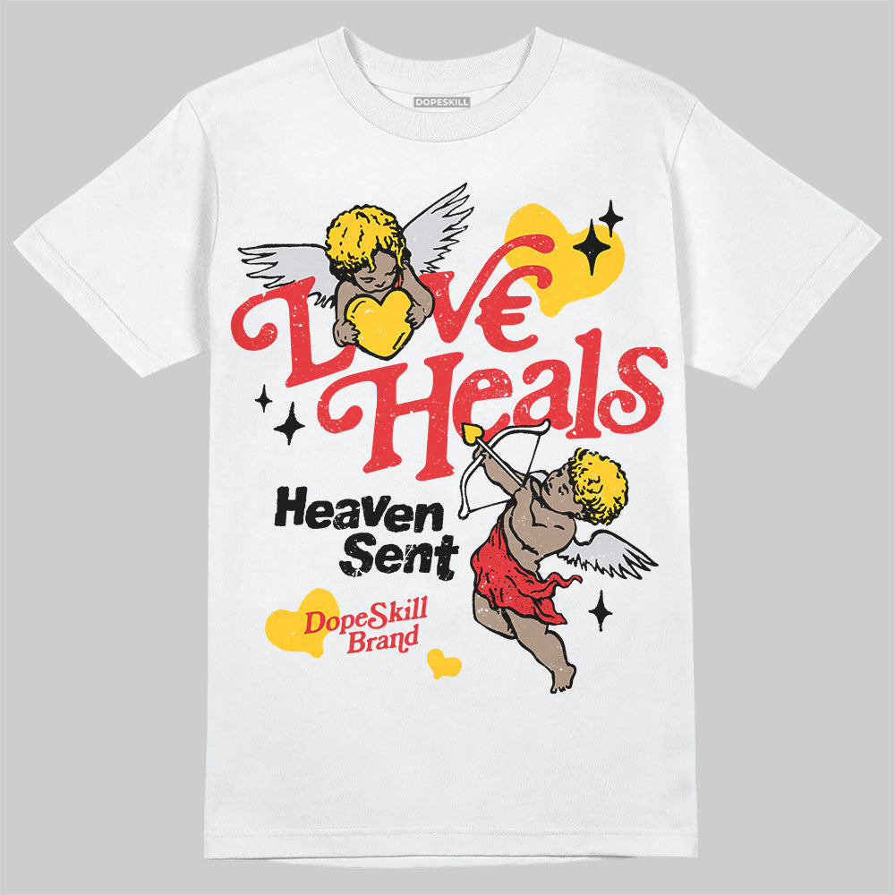 Red Cement 4S DopeSkill T-Shirt New Love Heals Graphic