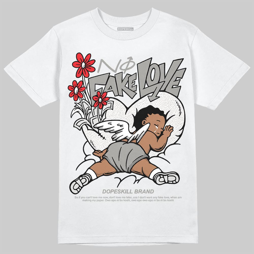 Pure Money 3s DopeSkill T-Shirt No Fake Love Graphic