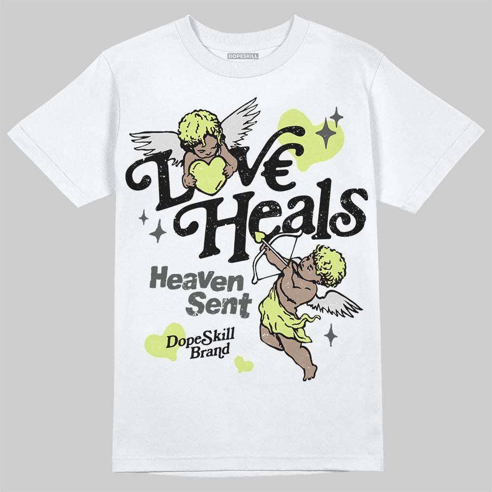 Light Lemon Twist 4s DopeSkill T-Shirt New Love Heals Graphic