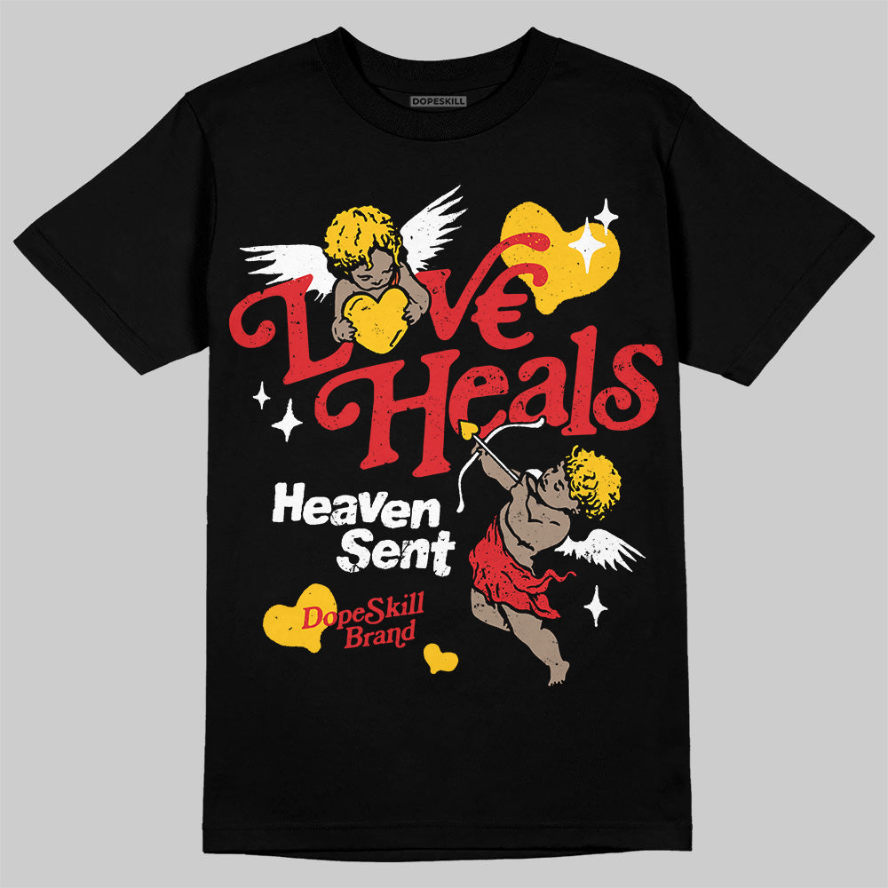 Red Cement 4S DopeSkill T-Shirt New Love Heals Graphic