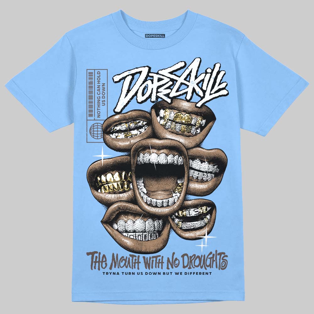 Handball Spezial Light Blue DopeSkill T-Shirt The Mouth With No Droughts Graphic