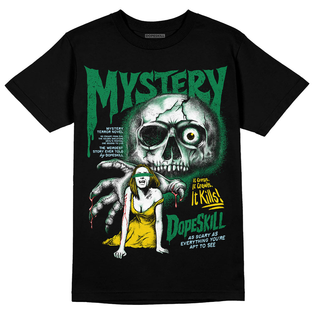 Lucky Green 5s DopeSkill T-Shirt Mystery Ghostly Grasp Graphic