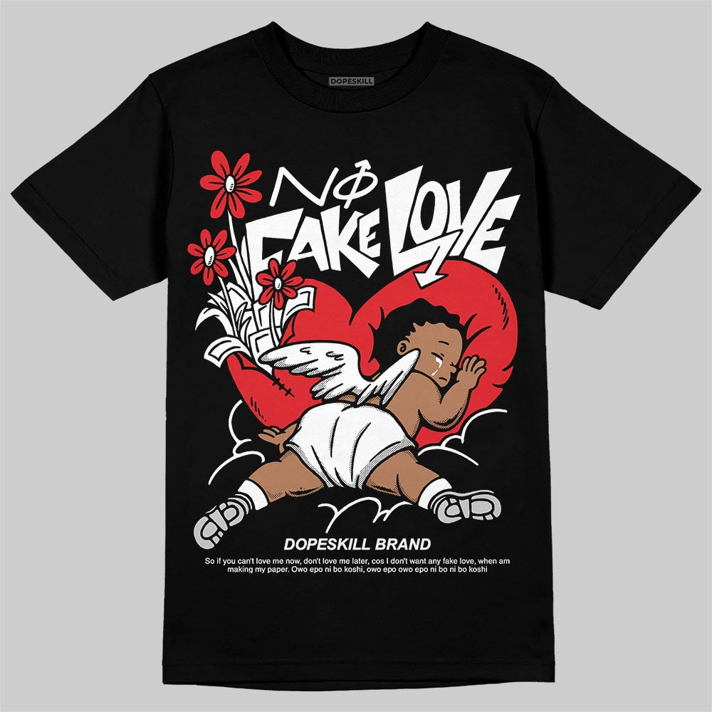 Foamposite One ‚ÄúTriple White‚Äù DopeSkill T-Shirt No Fake Love Graphic