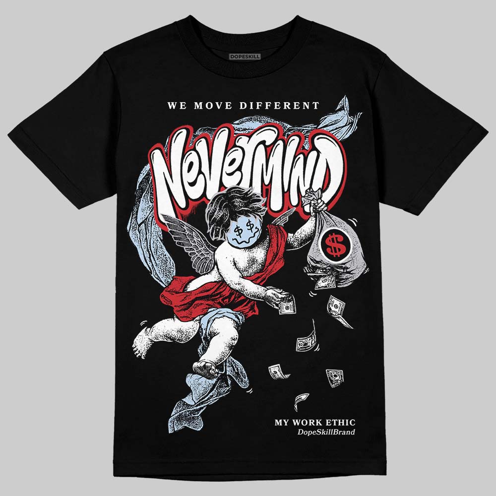 Black Metallic Reimagined 5s DopeSkill T-Shirt Nevermind Graphic
