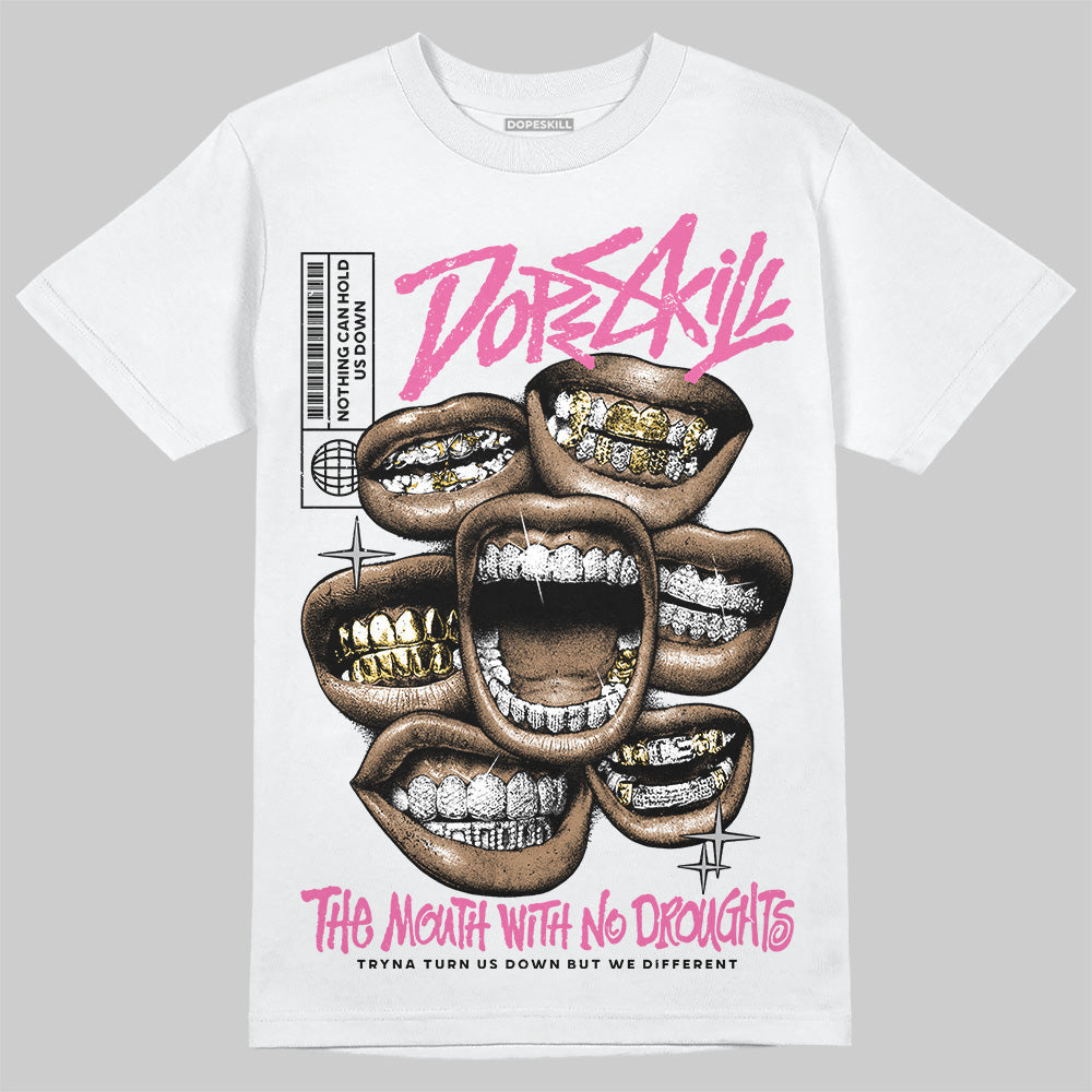 Kayano 14 Cream Sweet Pink DopeSkill T-Shirt The Mouth With No Droughts Graphic