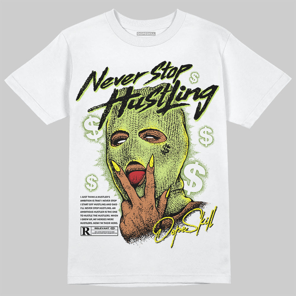 Bright Cactus 13s DopeSkill T-Shirt Never Stop Hustling Graphic