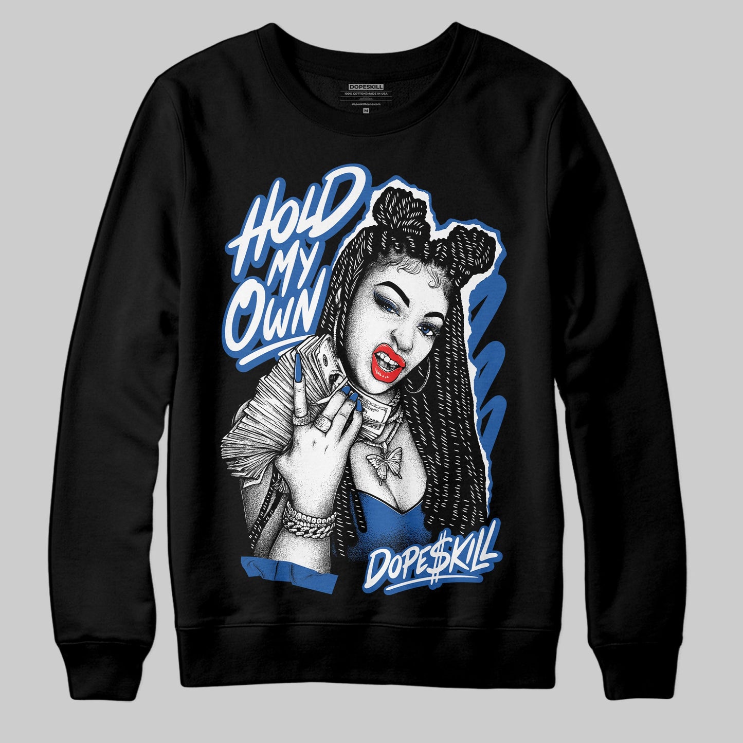 Blueberry 12s DopeSkill Sweatshirt New H.M.O Graphic