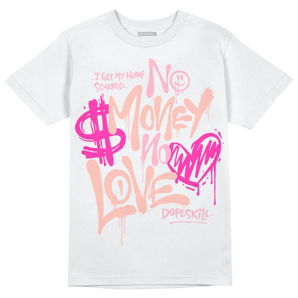 Legend Pink 11s DopeSkill T-Shirt No Money No Love Typo Graphic
