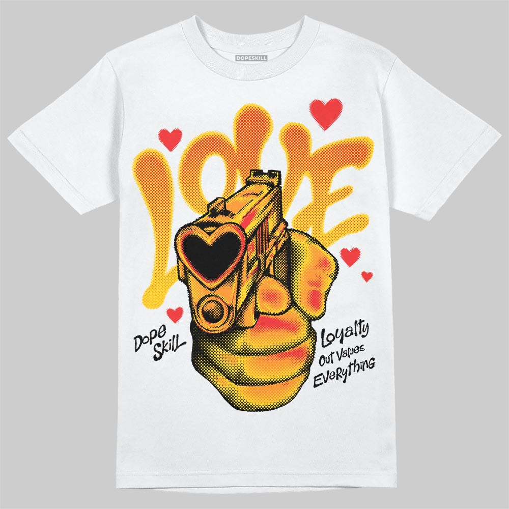 Yellow Collection DopeSkill T-Shirt Love Shot Graphic
