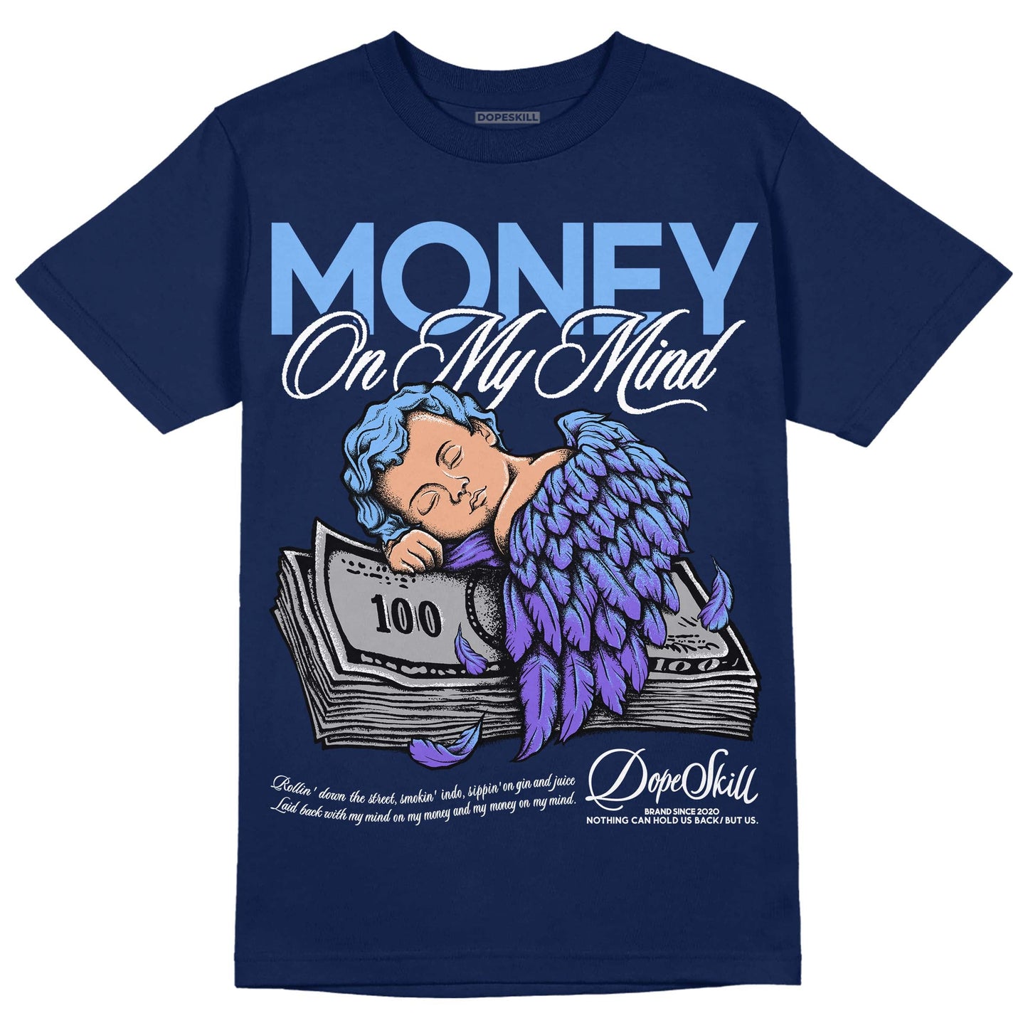 Midnight Navy 5s DopeSkill Navy T-Shirt MOMM Graphic