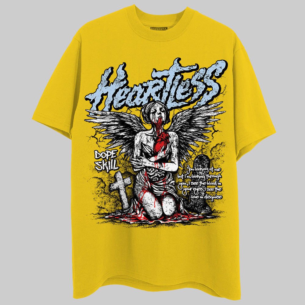 Yellow Ochre 6s DopeSkill Yellow T-shirt Heartless Graphic