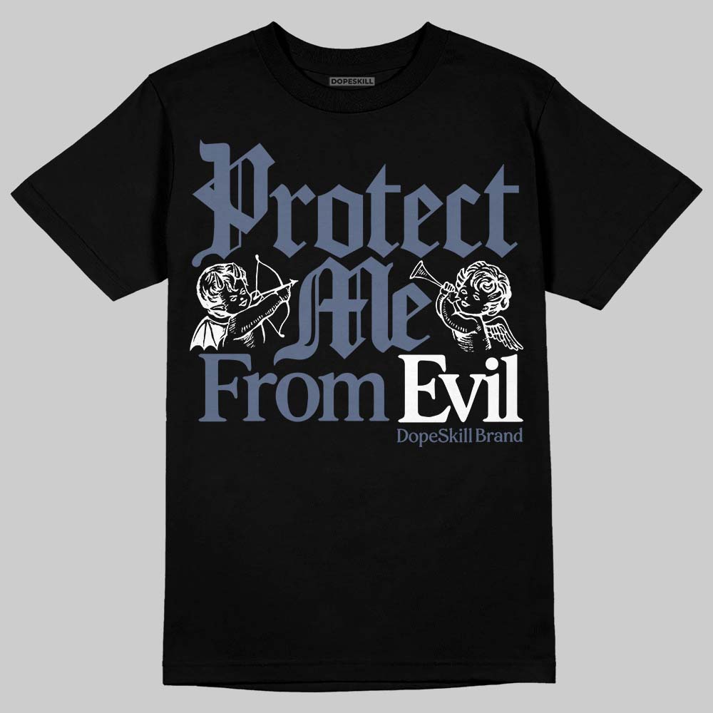Diffused Blue 11s DopeSkill T-Shirt Protect Me From Evil Graphic