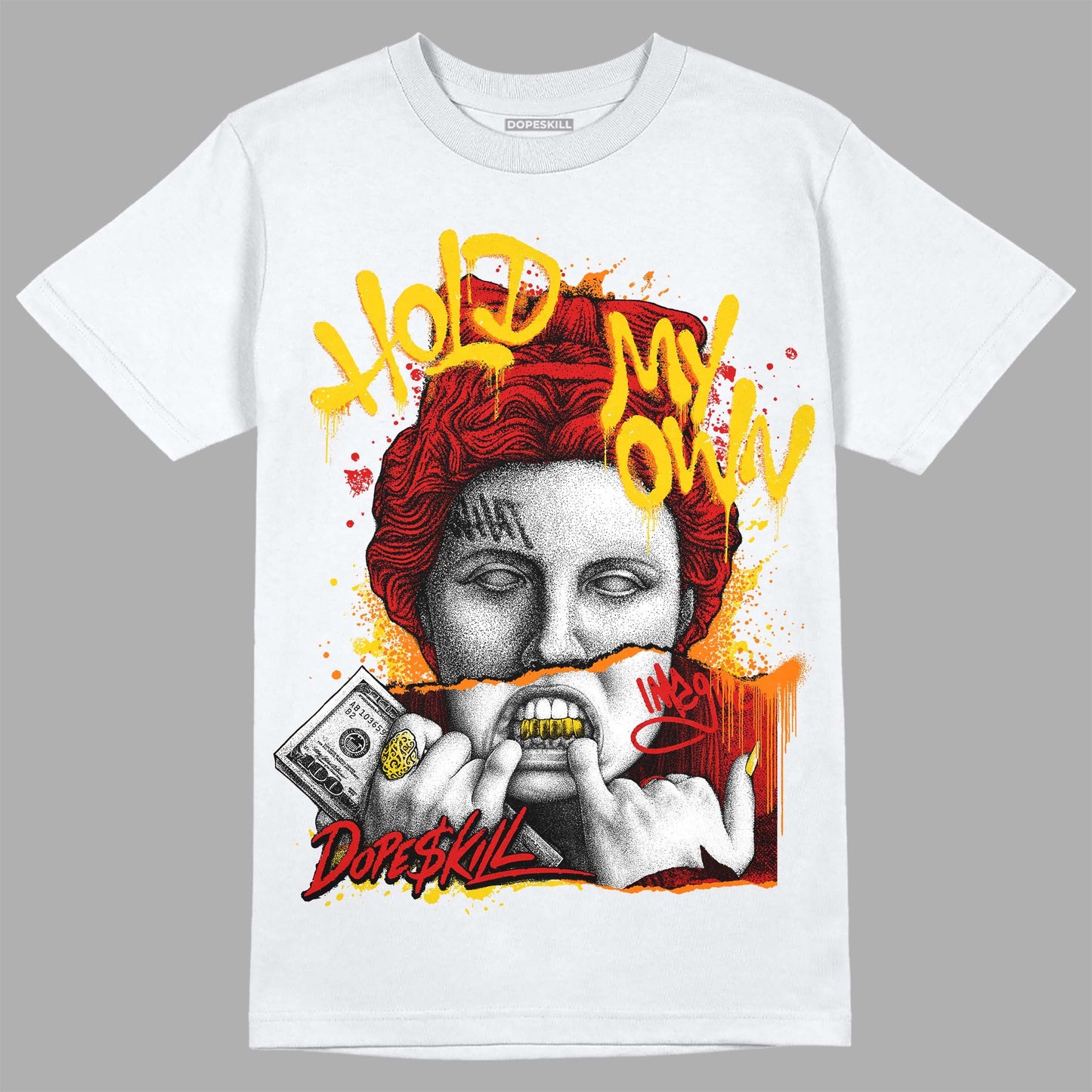 Fire Red 3s DopeSkill T-Shirt Hold My Own Graphic