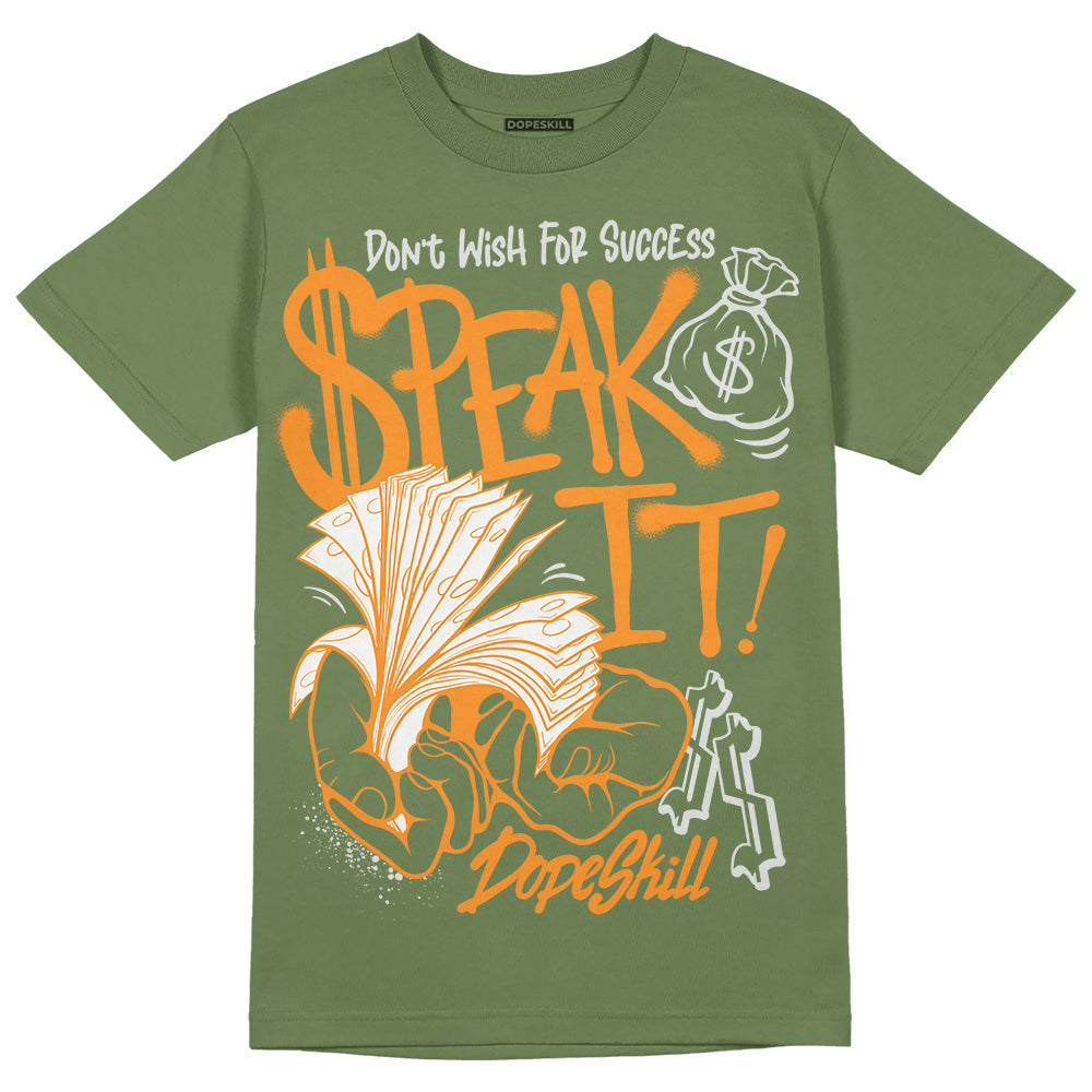Olive 5s DopeSkill Olive T-shirt Speak It Graphic