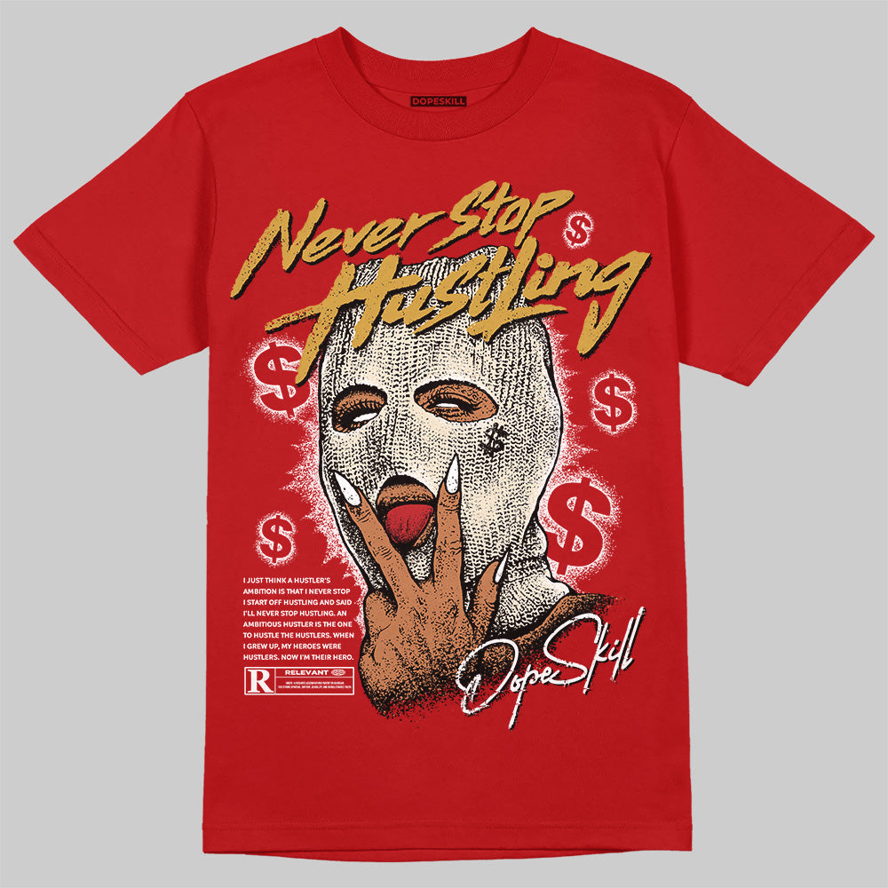 Black Toe Reimagined 1s DopeSkill T-Shirt Never Stop Hustling Graphic