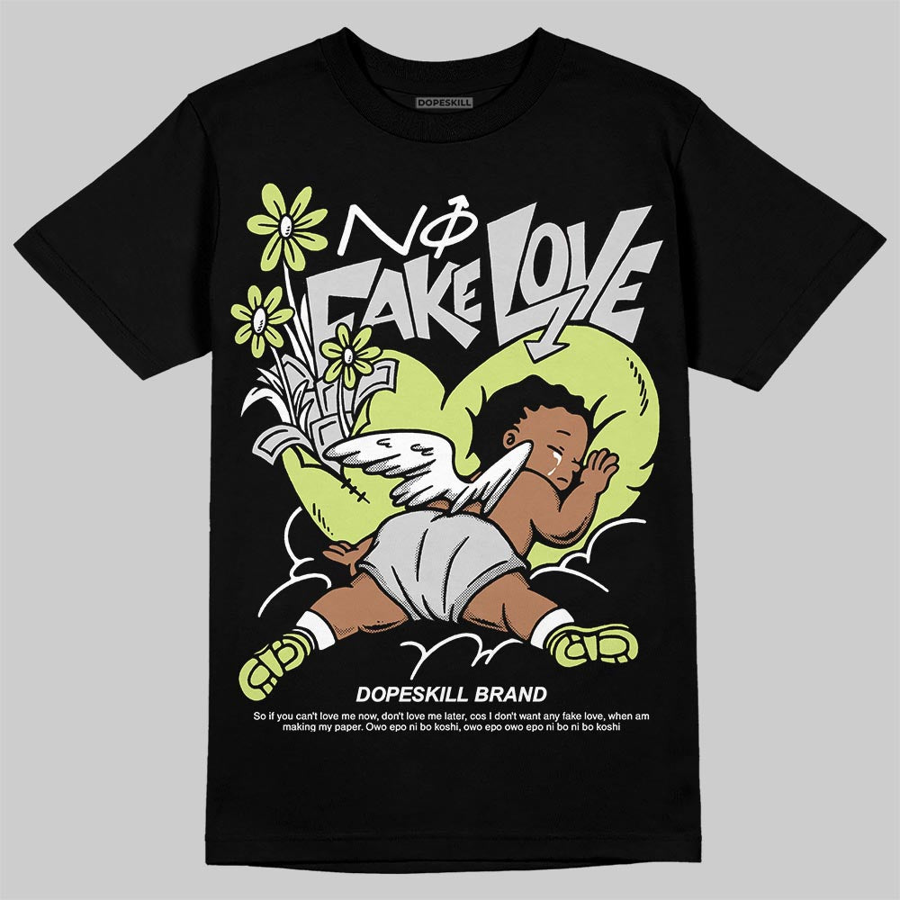Light Lemon Twist 4s DopeSkill T-Shirt No Fake Love Graphic