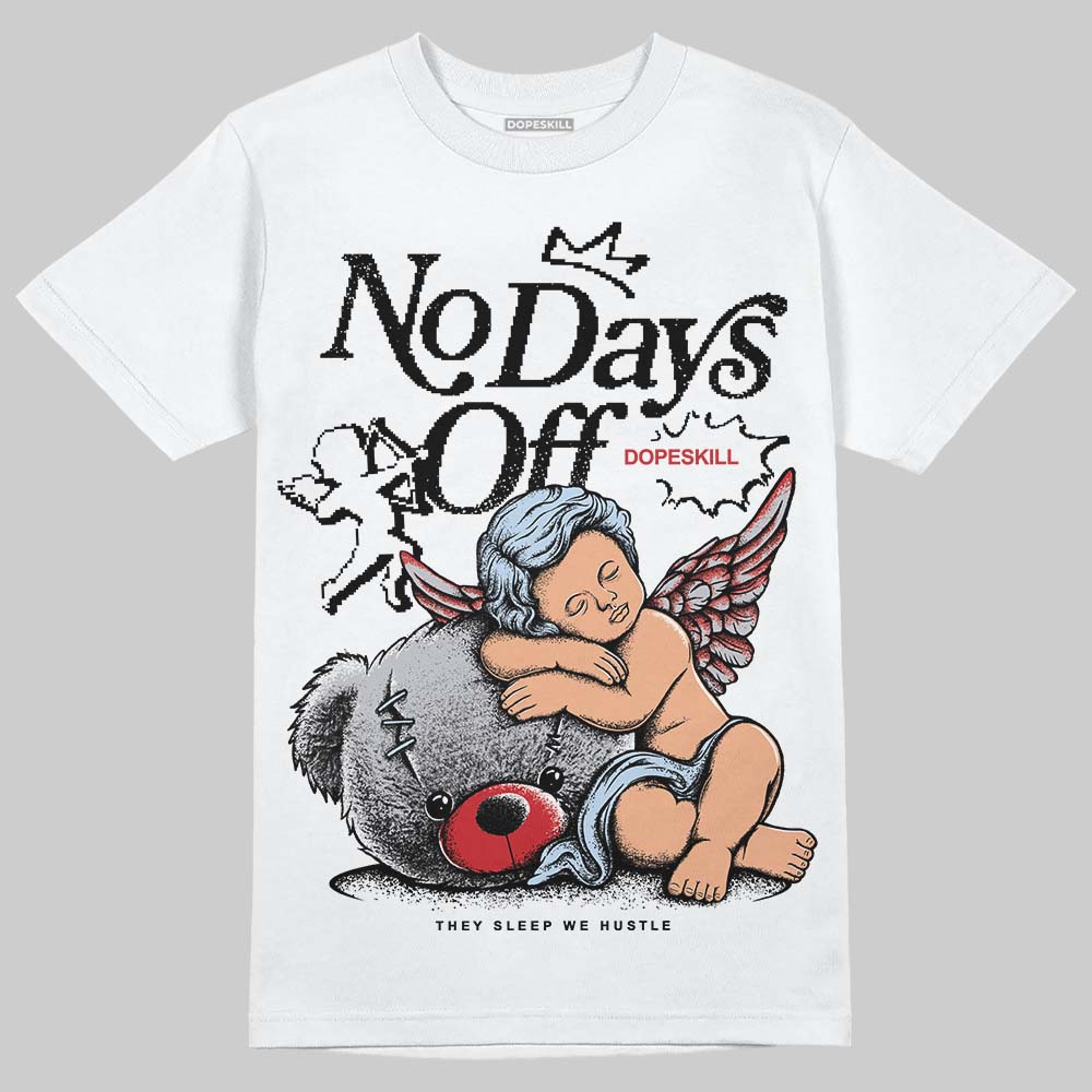 Black Metallic Reimagined 5s DopeSkill T-Shirt New No Days Off Graphic