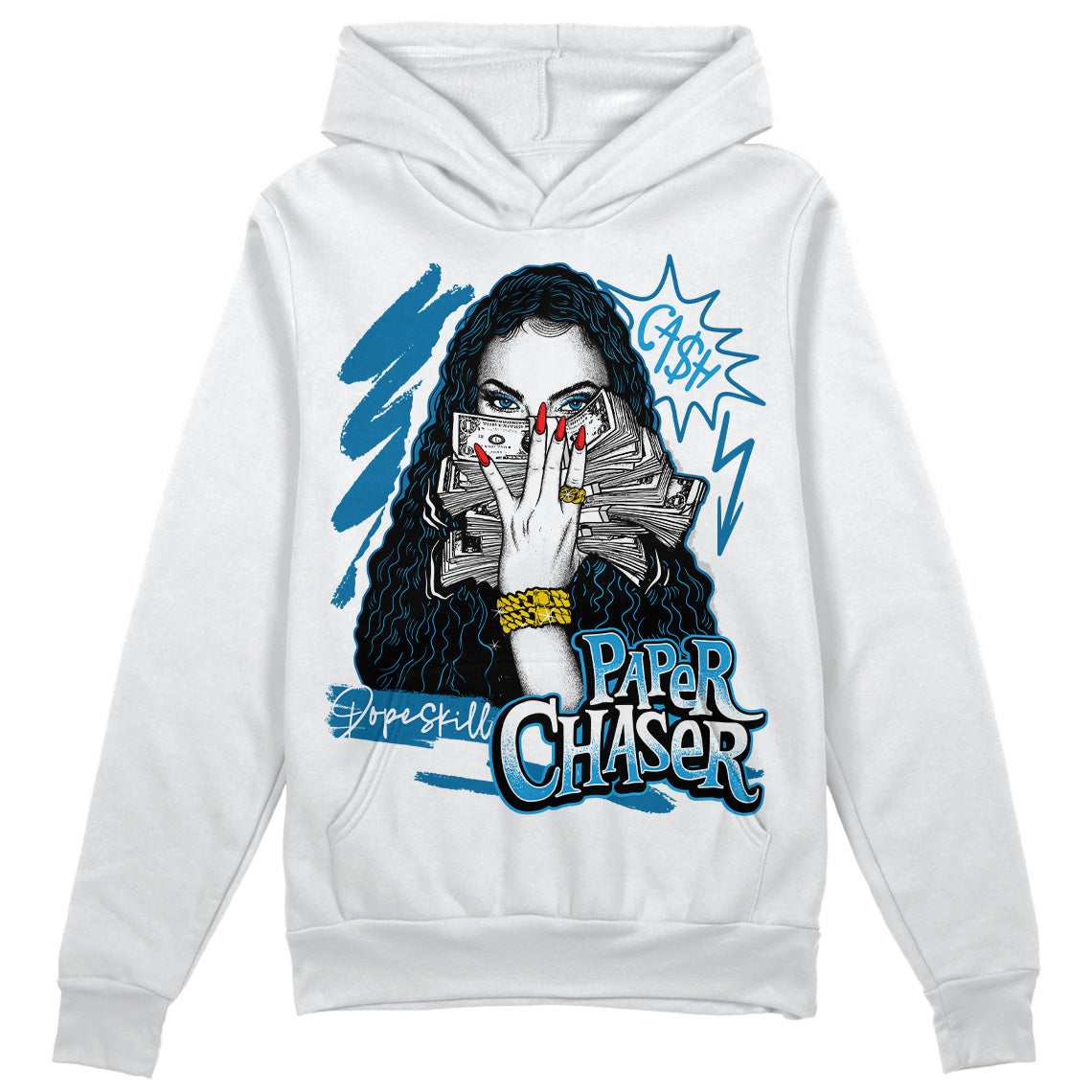 Military Blue 4s DopeSkill Hoodie Sweatshirt NPC Graphic