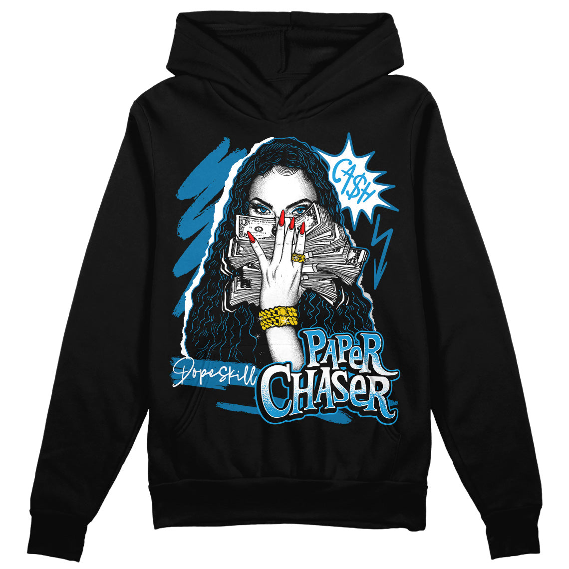 Military Blue 4s DopeSkill Hoodie Sweatshirt NPC Graphic