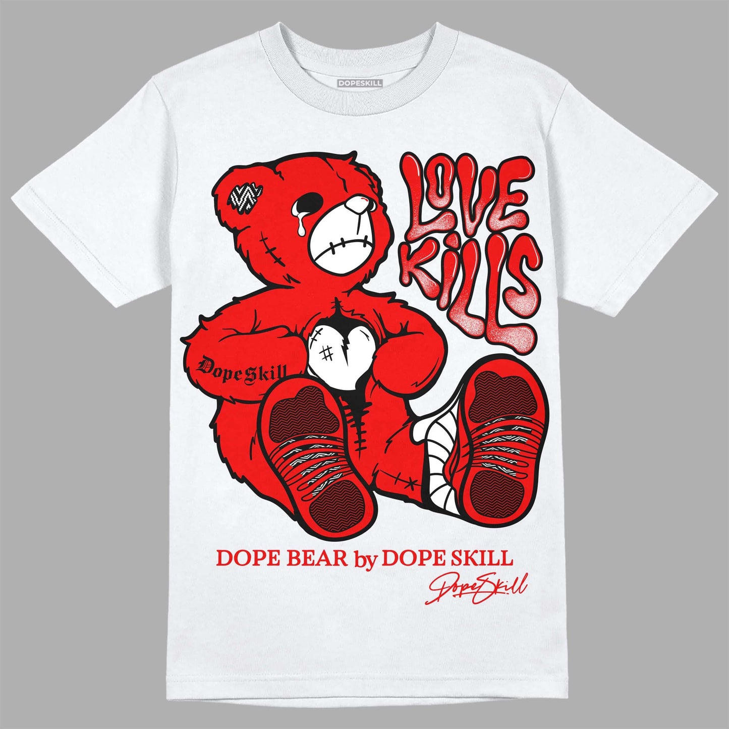 Cherry 12s DopeSkill T-Shirt Love Kills Graphic