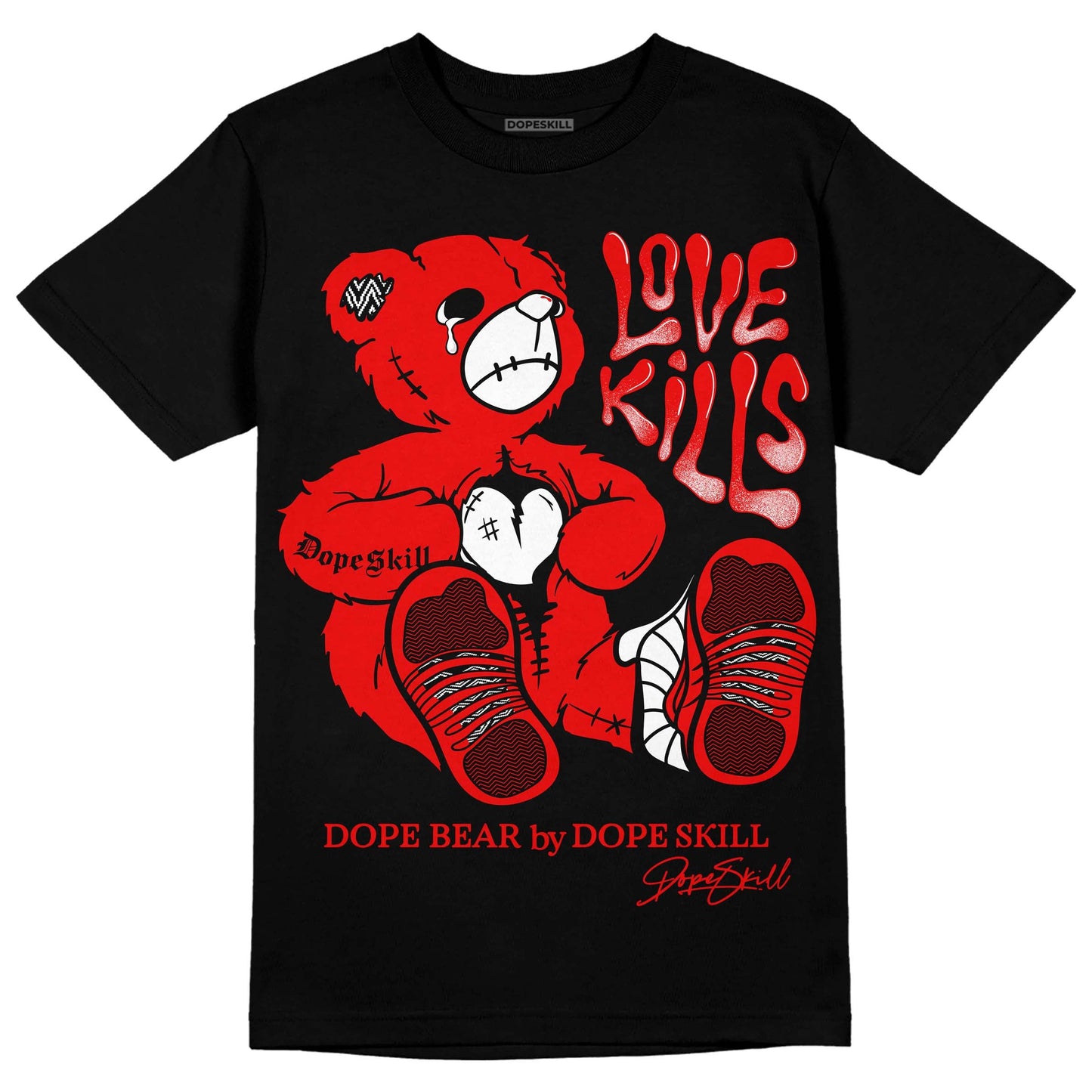 Cherry 12s DopeSkill T-Shirt Love Kills Graphic