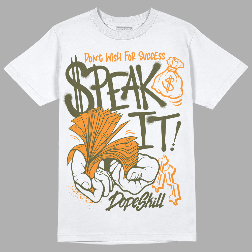 Olive 5s DopeSkill T-Shirt Speak It Graphic