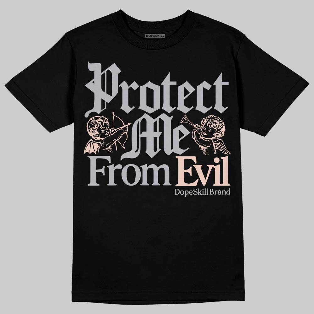 1130 Oyster Grey DopeSkill T-Shirt Protect Me From Evil Graphic