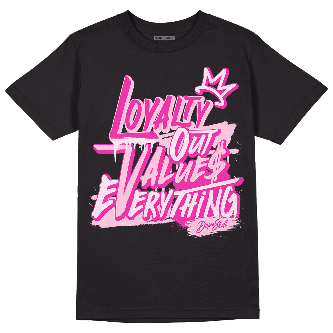 Triple Pink Dunk Low DopeSkill T-Shirt LOVE Graphic