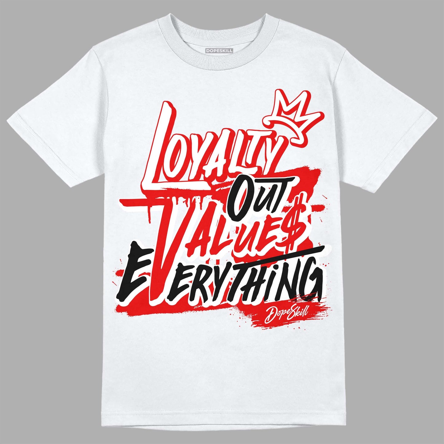 Red Cement 4S DopeSkill T-Shirt LOVE Graphic