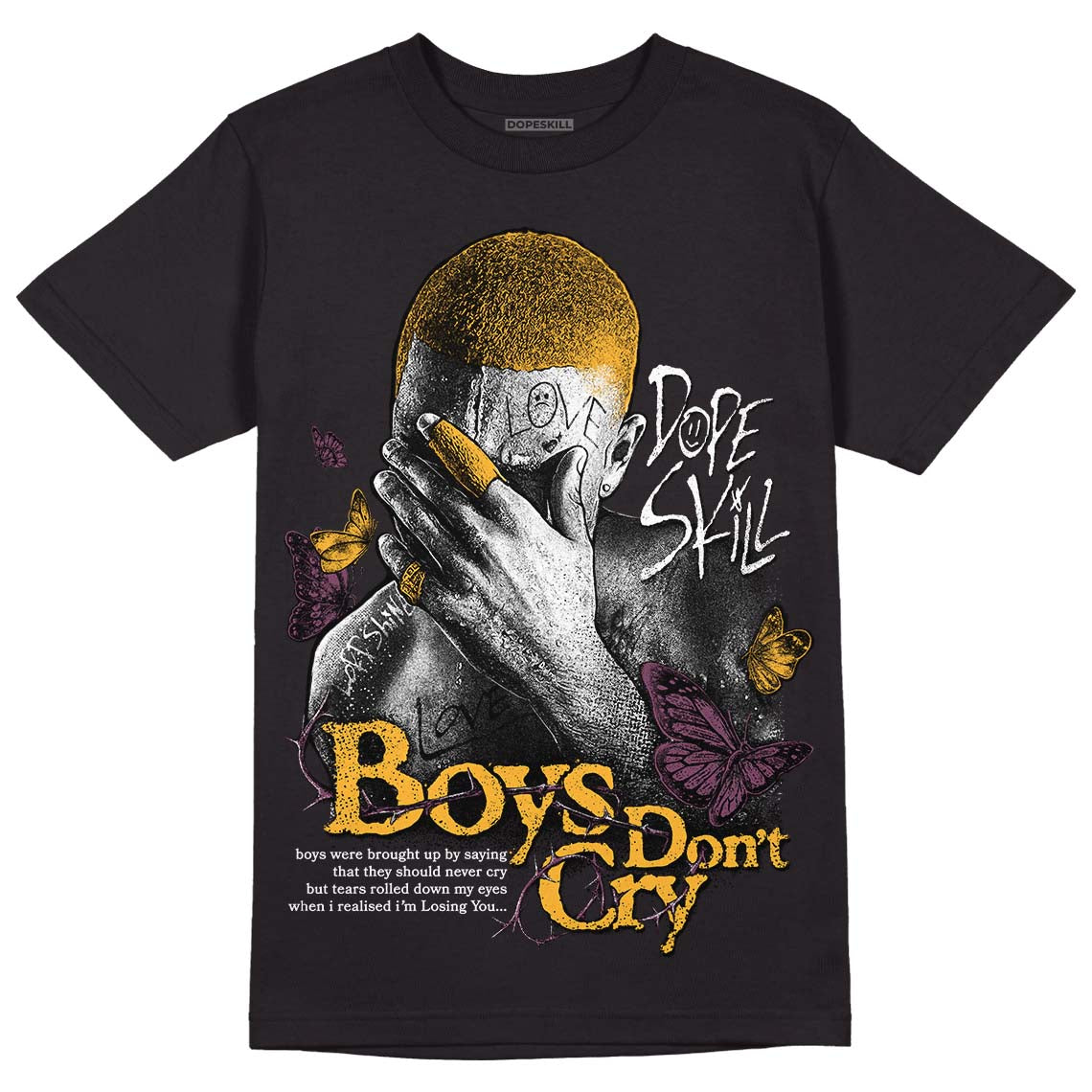 Brotherhood 1s High OG DopeSkill T-Shirt Boys Don't Cry Graphic