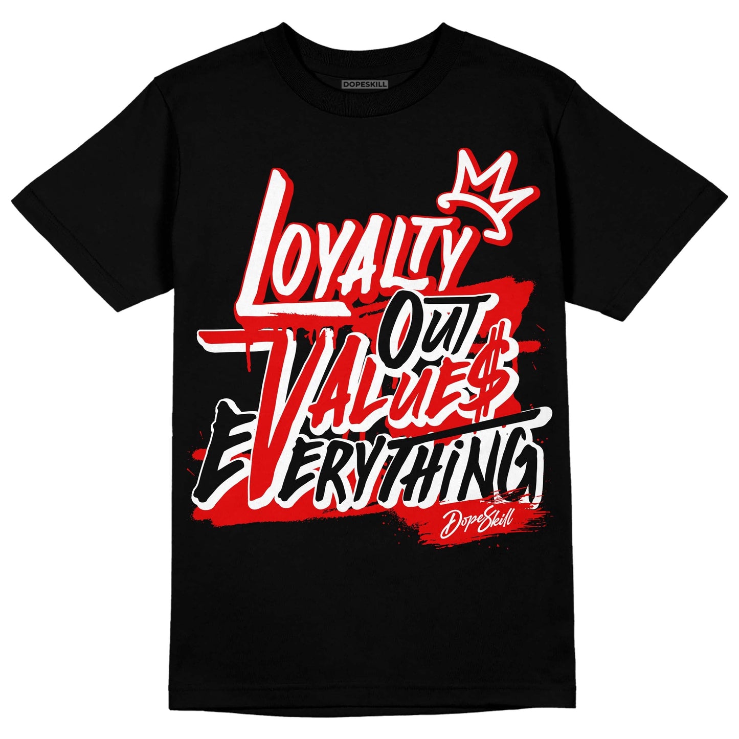 Red Cement 4S DopeSkill T-Shirt LOVE Graphic