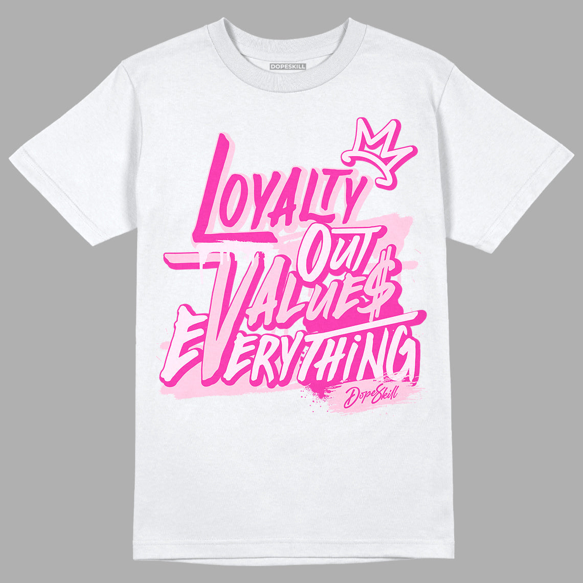 Triple Pink Dunk Low DopeSkill T-Shirt LOVE Graphic