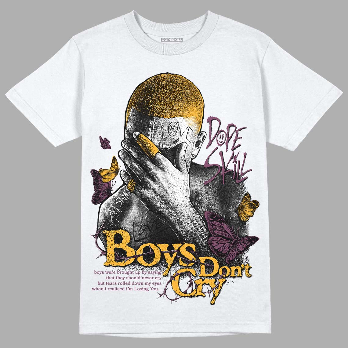 Brotherhood 1s High OG DopeSkill T-Shirt Boys Don't Cry Graphic