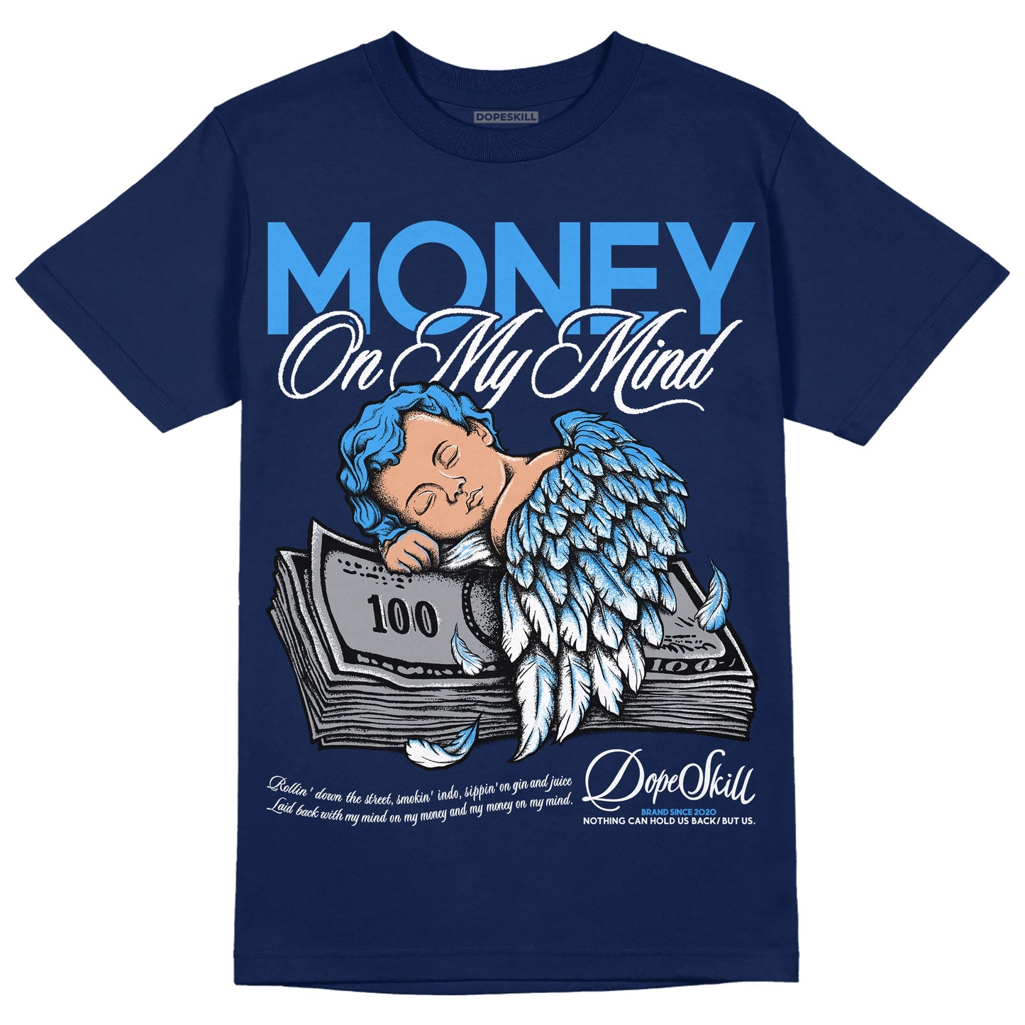Midnight Navy 3s DopeSkill Navy T-shirt MOMM Graphic