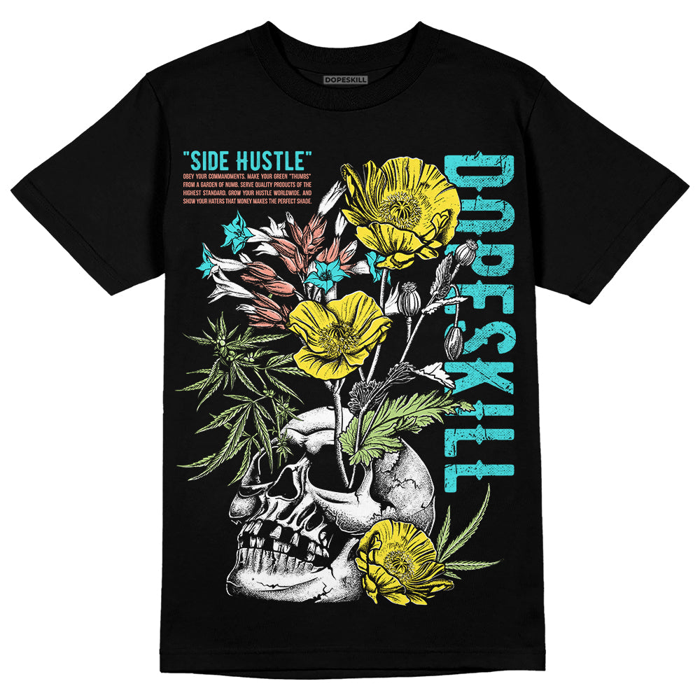 Cyan Burst 9060 DopeSkill T-Shirt Side Hustle Graphic