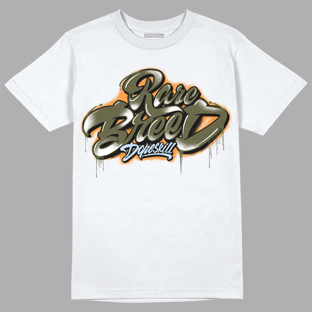 Olive 5s DopeSkill T-Shirt Rare Breed Type Graphic