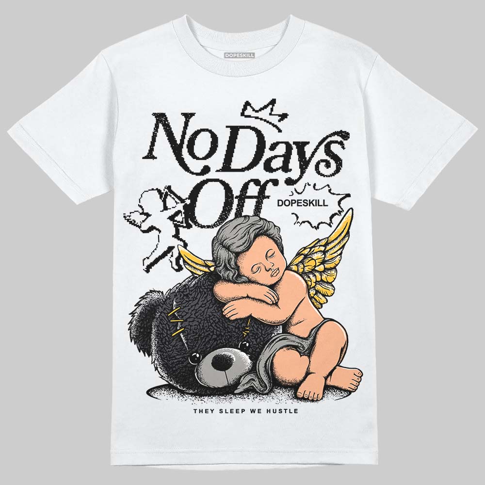 Black Cat 3s DopeSkill T-Shirt New No Days Off Graphic