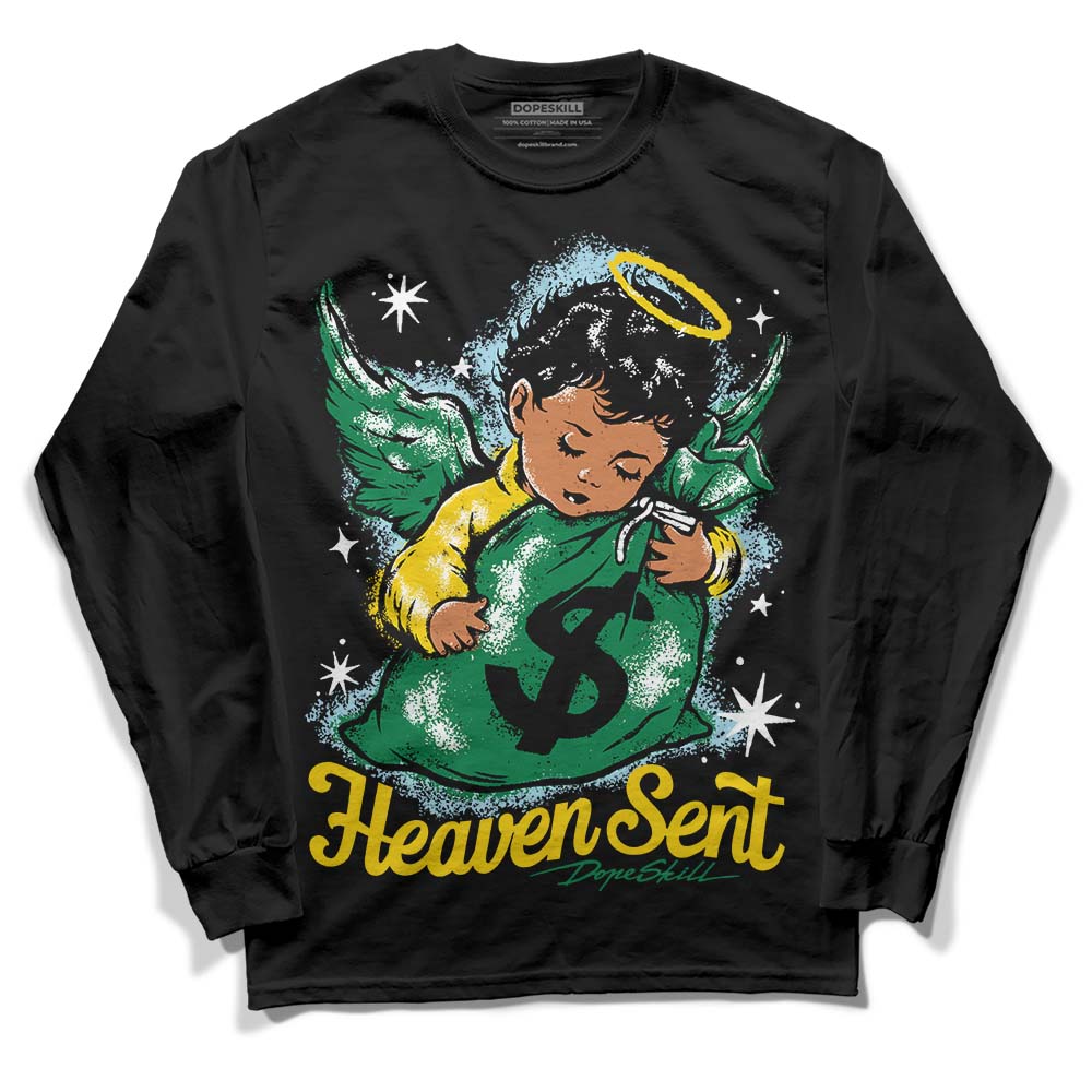 Lucky Green 5s DopeSkill Long Sleeve T-Shirt Heaven Sent Graphic